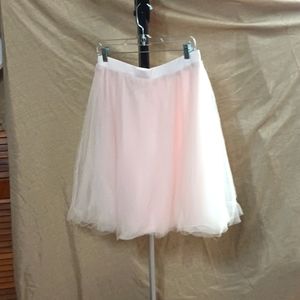 Charlotte Russe pale pink knee tutu skirt XL